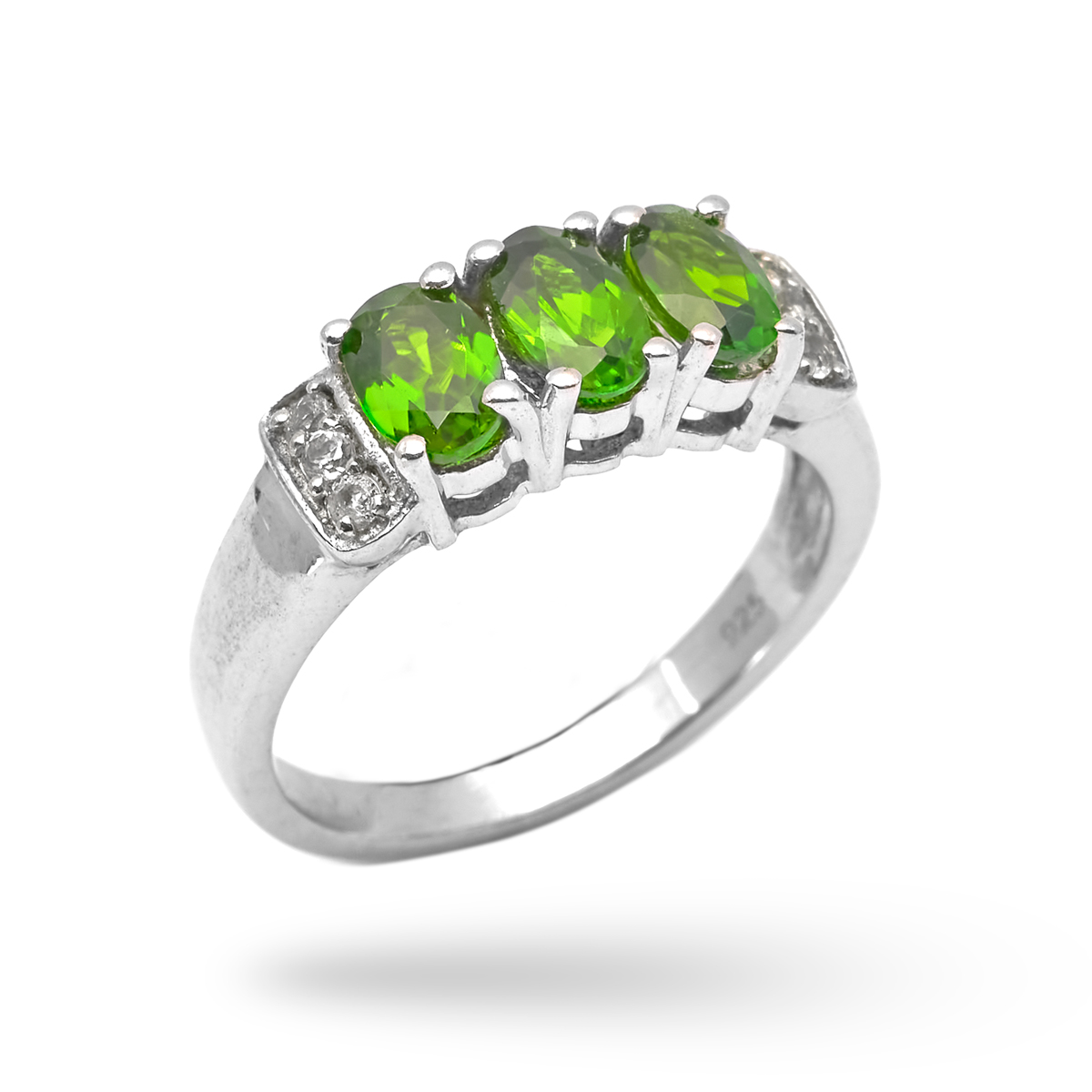 Bague diopside, topaze argent Surbhi